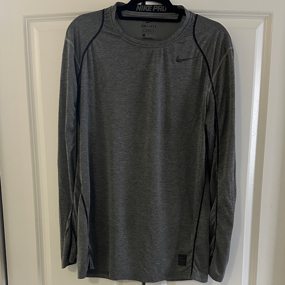 Nike Pro Dri-Fit Men's Dark Gray Long Sleeve Tee